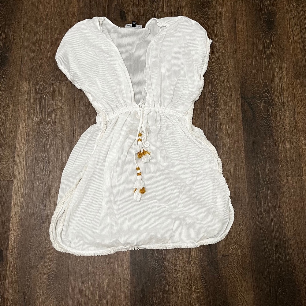 ♥️ Club Z Collection Swim Coverup/White/Size Large
